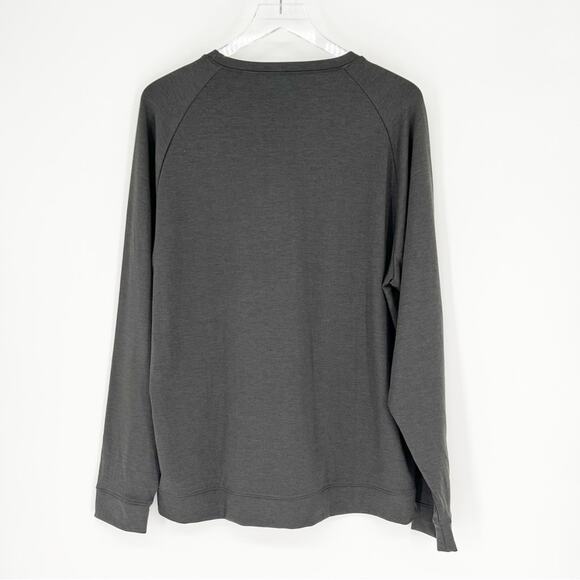 Cozy Earth Long Sleeve Bamboo Crewneck Pullover L Grey - Picture 3 of 7